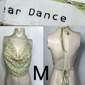 🆕Lime Heather Blend Knit Halter Blouse~Size M